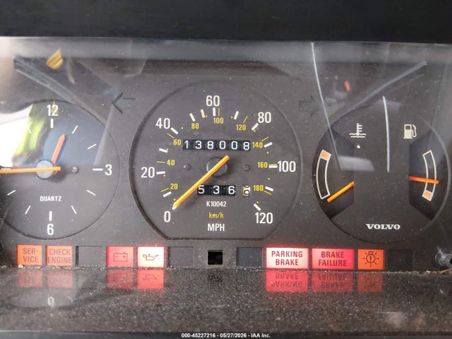 1993 Volvo 240 მანქანა იყიდება აუქციონზე, vin: YV1AS8809P1481169, აუქციონის ნომერი: 45227216