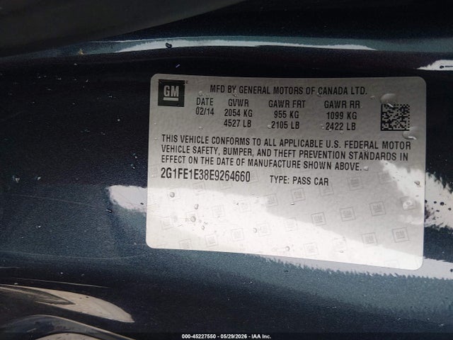 Chevrolet Camaro 1ls 2014 2G1FE1E38E9264660 Image 9