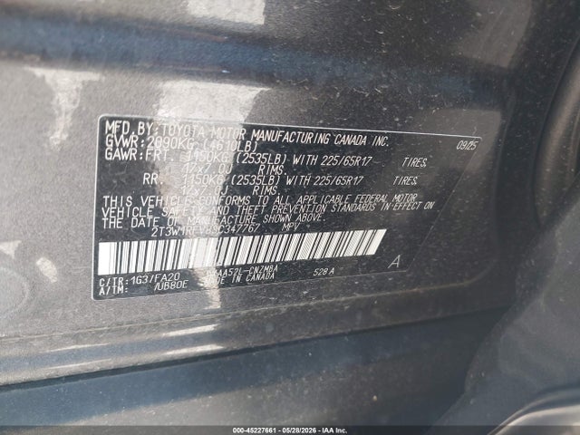 2T3W1RFV8SC347767 Toyota Rav4 Xle