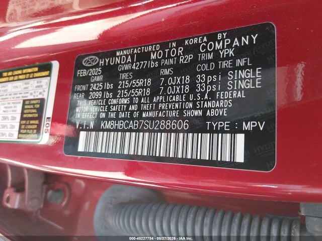 Hyundai Kona Sel 2025 KM8HBCAB7SU288606 Image 9
