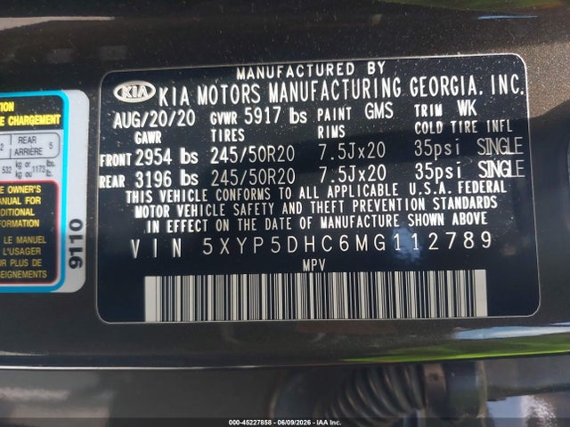 KIA Telluride Sx 2021 5XYP5DHC6MG112789 Image 9