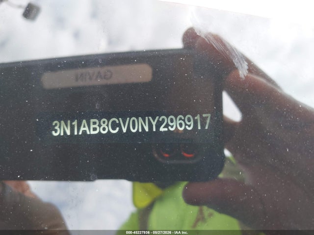 2022 Nissan Sentra Sv Xtronic Cvt მანქანა იყიდება აუქციონზე, vin: 3N1AB8CV0NY296917, აუქციონის ნომერი: 45227936