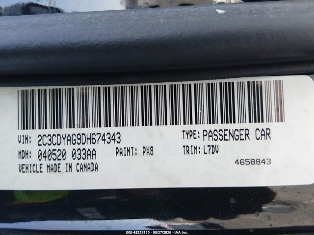 Продаж на аукціоні авто 2013 Dodge Challenger Sxt, vin: 2C3CDYAG9DH674343, номер лоту: 45228110