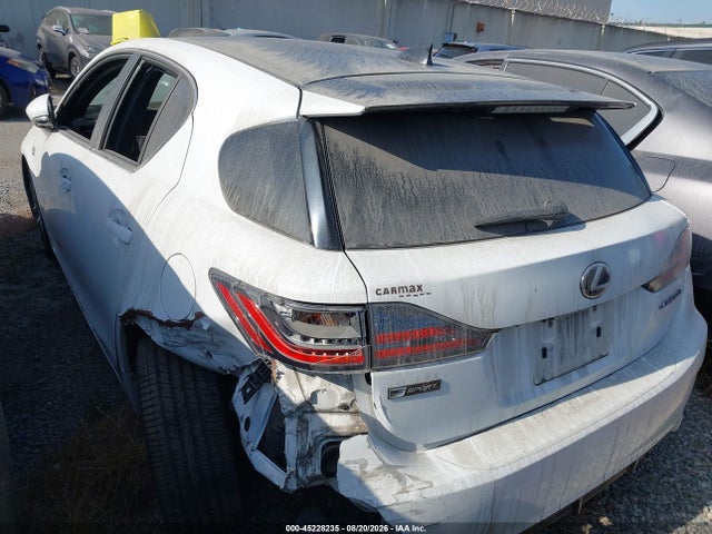 Aukcja sprzedaży 2016 Lexus Ct 200h, vin: JTHKD5BH1G2254360, numer aukcji: 45228235