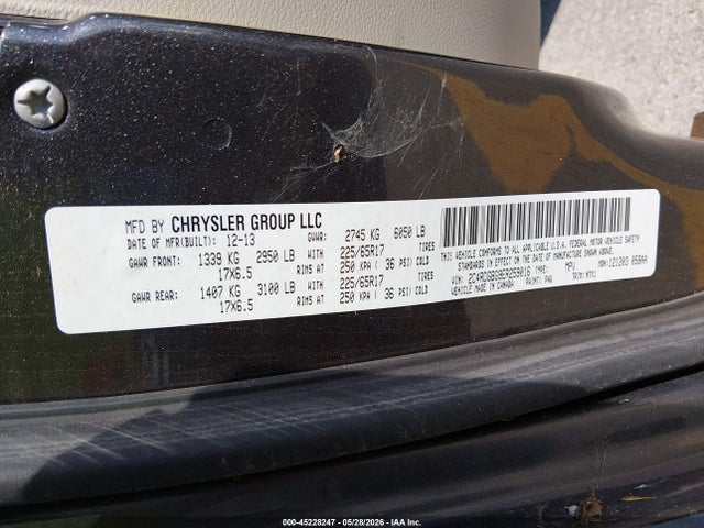 Продаж на аукціоні авто 2014 Dodge Grand Caravan Se 30th Anniversary, vin: 2C4RDGBG9ER259016, номер лоту: 45228247