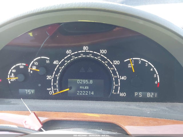 2001 Mercedes-benz S 430 მანქანა იყიდება აუქციონზე, vin: WDBNG70J61A134900, აუქციონის ნომერი: 45228461