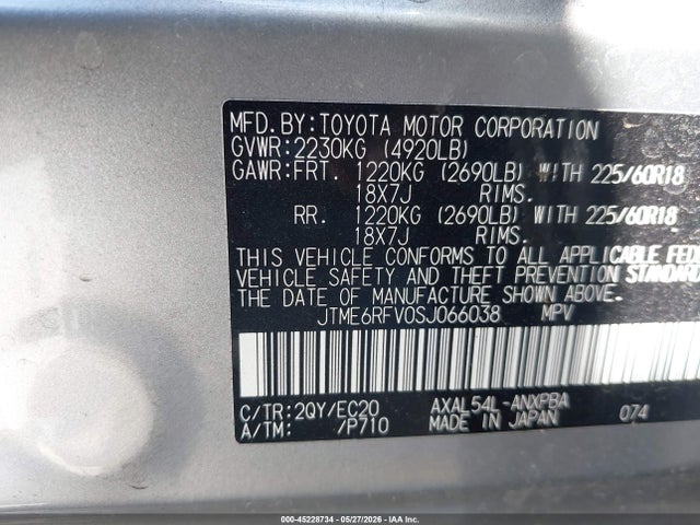 JTME6RFV0SJ066038 Toyota Rav4 Hybrid Xse