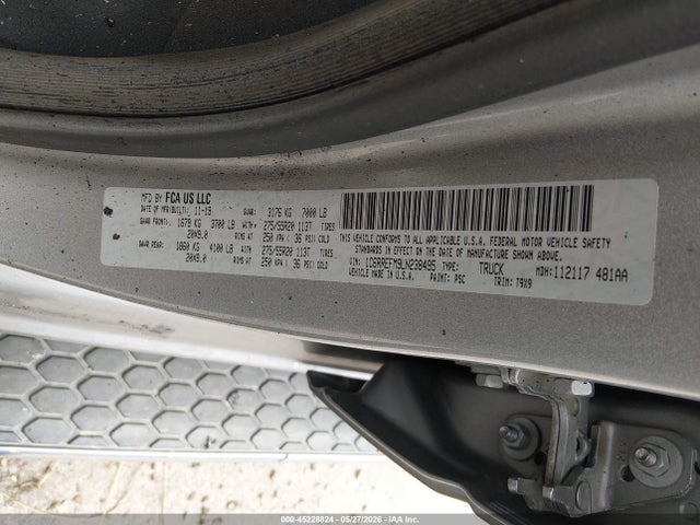 Продаж на аукціоні авто 2020 Ram 1500 Lone Star  4x2 5'7 Box, vin: 1C6RREFM9LN238495, номер лоту: 45228824