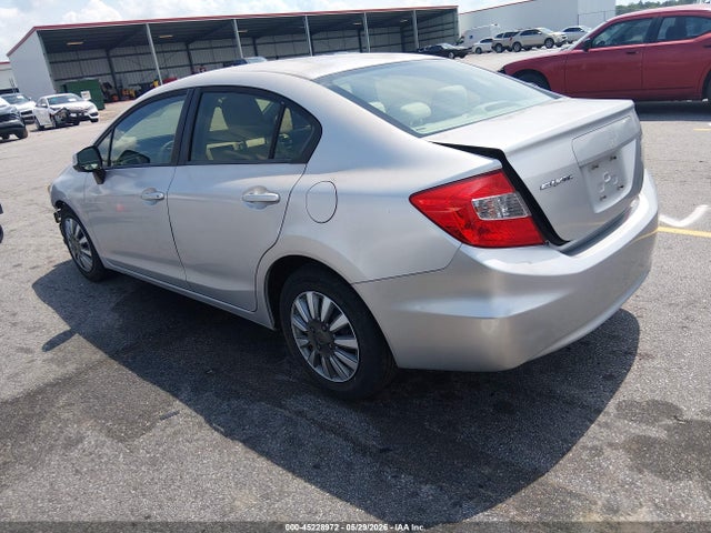 2012 Honda Civic Lx მანქანა იყიდება აუქციონზე, vin: 2HGFB2F58CH303063, აუქციონის ნომერი: 45228972