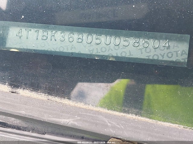 45229121 :رقم المزاد ، 4T1BK36B05U058604 vin ، 2005 Toyota Avalon Limited مزاد بيع