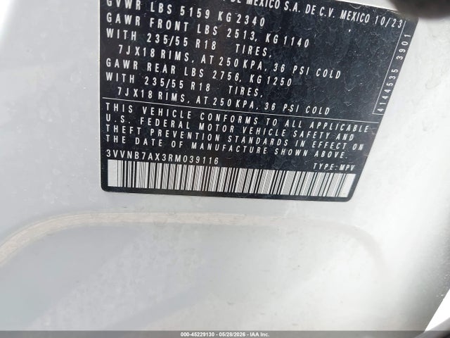 Продажа на аукционе авто 2024 Volkswagen Tiguan 2.0t Se/2.0t Wolfsburg Edition, vin: 3VVNB7AX3RM039116, номер лота: 45229130