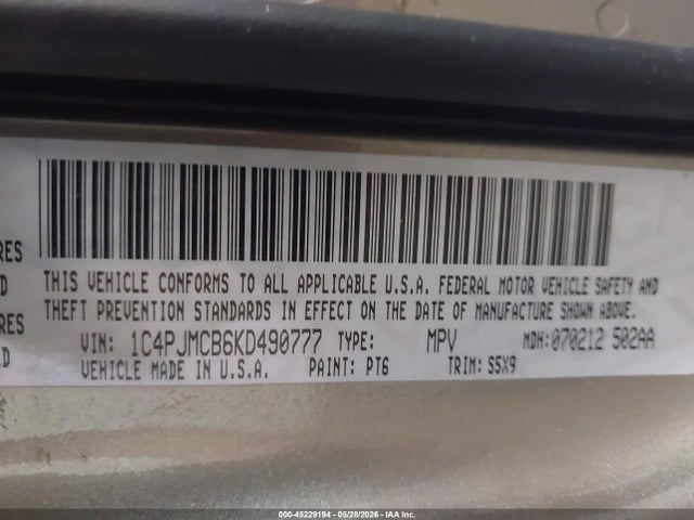 Jeep Cherokee Latitude 4x4 2019 1C4PJMCB6KD490777 Image 9