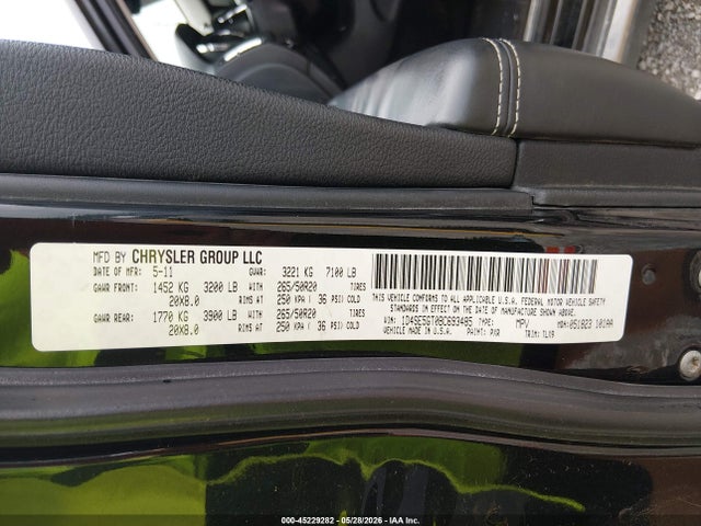 Aukcja sprzedaży 2011 Dodge Durango Citadel, vin: 1D4SE5GT0BC693485, numer aukcji: 45229282