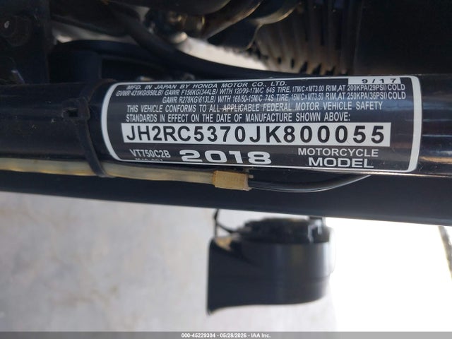 Honda Vt750 C2b 2018 JH2RC5370JK800055 Image 10