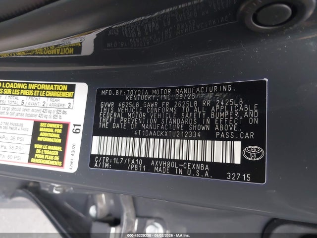 Toyota CAMRY LE 2026 4T1DAACKXTU212334 Image 9