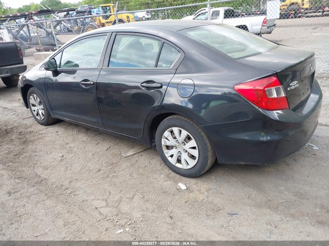 2012 Honda Civic Lx მანქანა იყიდება აუქციონზე, vin: 2HGFB2F59CH555095, აუქციონის ნომერი: 45229377