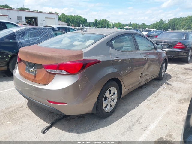 Aukcja sprzedaży 2016 Hyundai Elantra Se, vin: 5NPDH4AE8GH789491, numer aukcji: 45229441