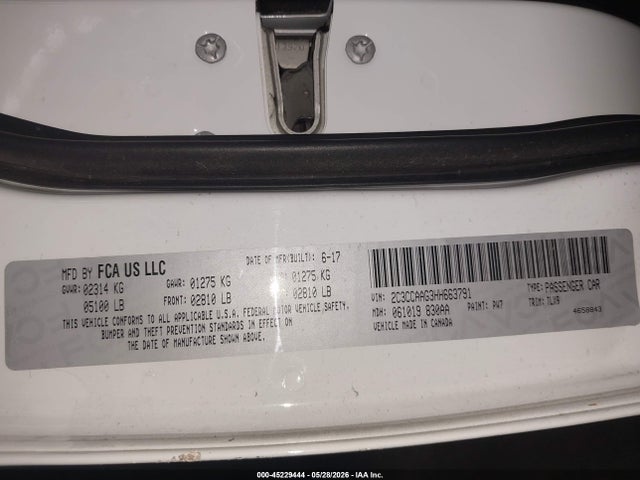 Aukcja sprzedaży 2017 Chrysler 300 Limited, vin: 2C3CCAAG3HH663791, numer aukcji: 45229444