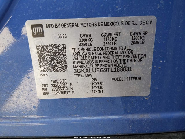 GMC Terrain Awd Elevation 2026 3GKALUEG9TL188831 Image 9