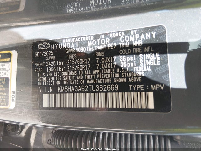 Hyundai Kona Se 2026 KM8HA3AB2TU382669 Image 9
