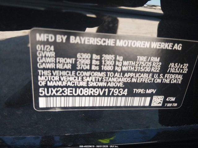 5UX23EU08R9V17934 BMW X5 Xdrive40i