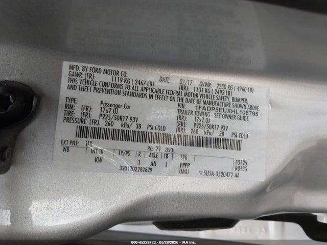 Ford C-max Energi Se 2017 1FADP5EUXHL105795 Image 9