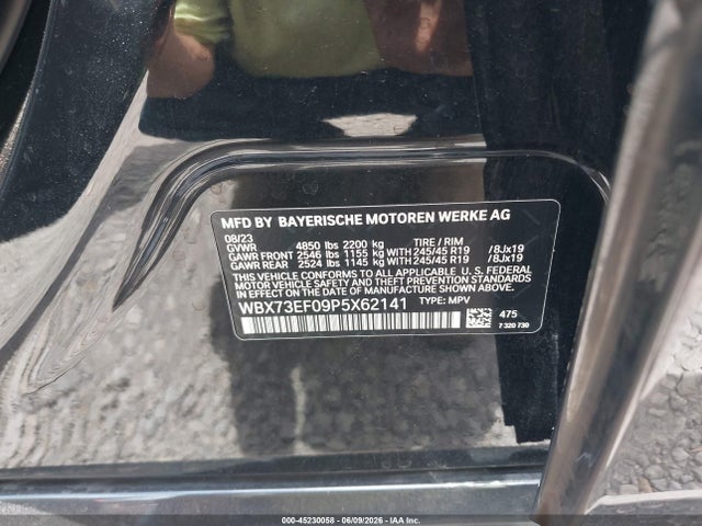 Продажа на аукционе авто 2023 Bmw X1 Xdrive28i, vin: WBX73EF09P5X62141, номер лота: 45230058