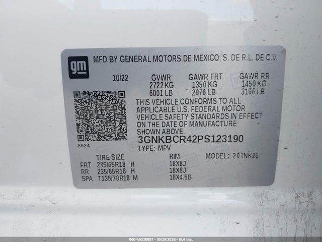 Chevrolet Blazer Fwd 2lt 2023 3GNKBCR42PS123190 Image 9