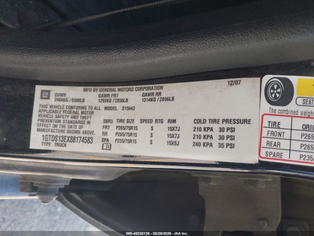 Aukcja sprzedaży 2008 Gmc Canyon Sle1, vin: 1GTDS13EX88174583, numer aukcji: 45230136