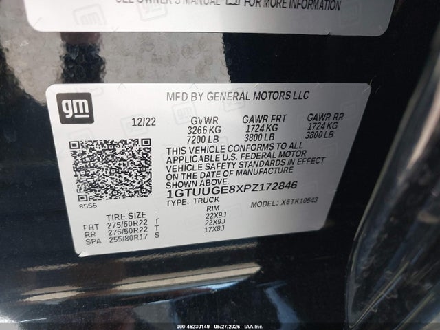 Aukcja sprzedaży 2023 Gmc Sierra 1500 4wd  Short Box Denali, vin: 1GTUUGE8XPZ172846, numer aukcji: 45230149