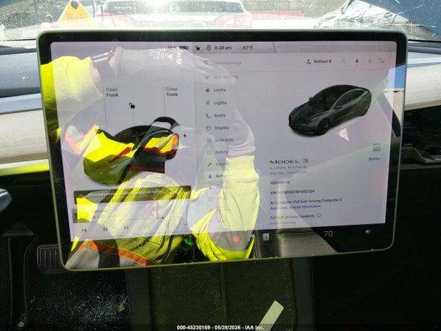 45230169 :رقم المزاد ، 5YJ3E1EB7MF852724 vin ، 2021 Tesla Model 3 Long Range مزاد بيع