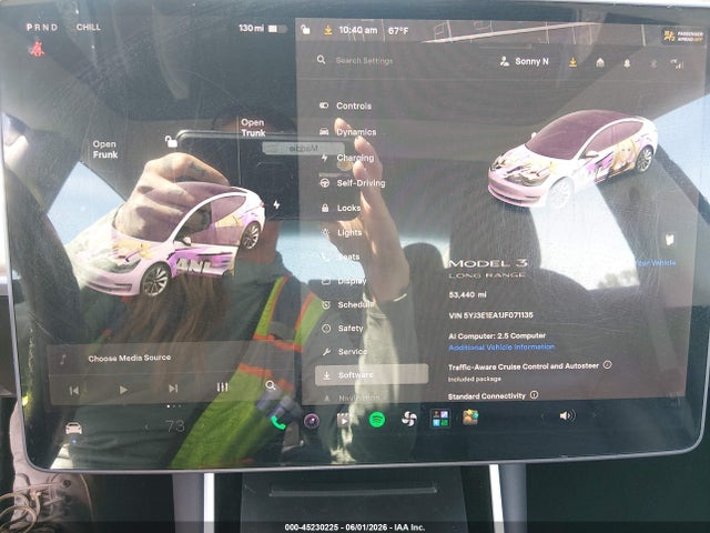 Tesla Model 3 Long Range/mid Range 2018 5YJ3E1EA1JF071135 Image 7