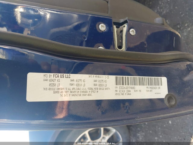 Aukcja sprzedaży 2015 Dodge Charger Sxt, vin: 2C3CDXJG6FH746063, numer aukcji: 45230265