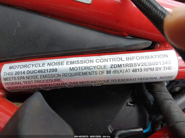 Ducati Monster 1200/s 2014 ZDM1RBSV2EB001343 Image 10
