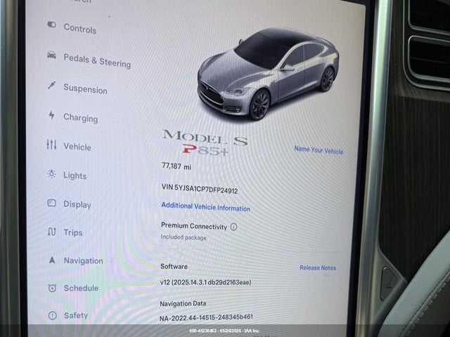 Aukcja sprzedaży 2013 Tesla Model S Performance, vin: 5YJSA1CP7DFP24912, numer aukcji: 45230462