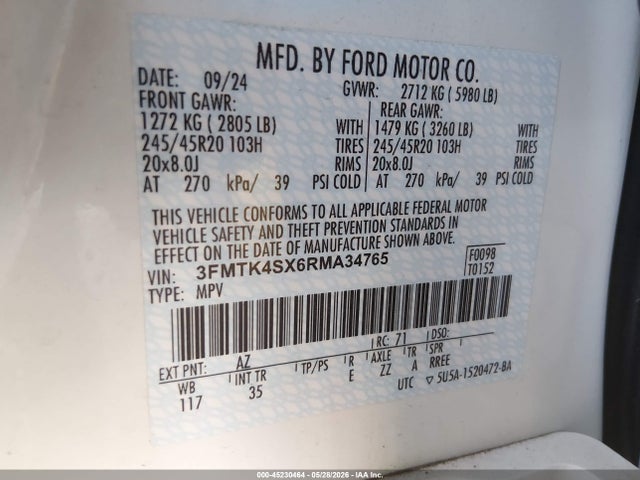 Ford Mustang Mach-e Gt 2024 3FMTK4SX6RMA34765 Image 9