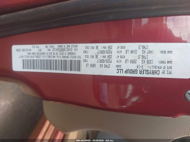 Продаж на аукціоні авто 2014 Chrysler Town & Country Touring, vin: 2C4RC1BG5ER324122, номер лоту: 45230585
