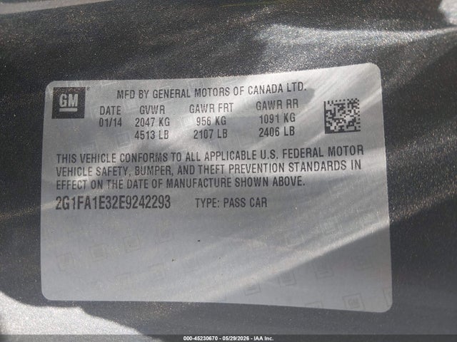 Продаж на аукціоні авто 2014 Chevrolet Camaro 2ls, vin: 2G1FA1E32E9242293, номер лоту: 45230670