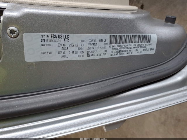 2C4RDGBG0HR780694 Dodge Grand Caravan Se