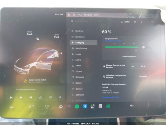 Aukcja sprzedaży 2020 Tesla Model 3 Performance Dual Motor All-wheel Drive, vin: 5YJ3E1EC4LF603207, numer aukcji: 45231159