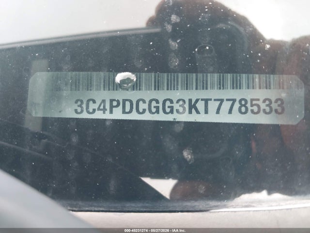 Aukcja sprzedaży 2019 Dodge Journey Crossroad, vin: 3C4PDCGG3KT778533, numer aukcji: 45231274