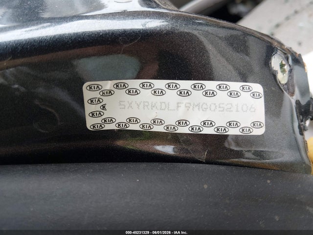 Продажа на аукционе авто 2021 Kia Sorento Sx, vin: 5XYRKDLF9MG052106, номер лота: 45231329