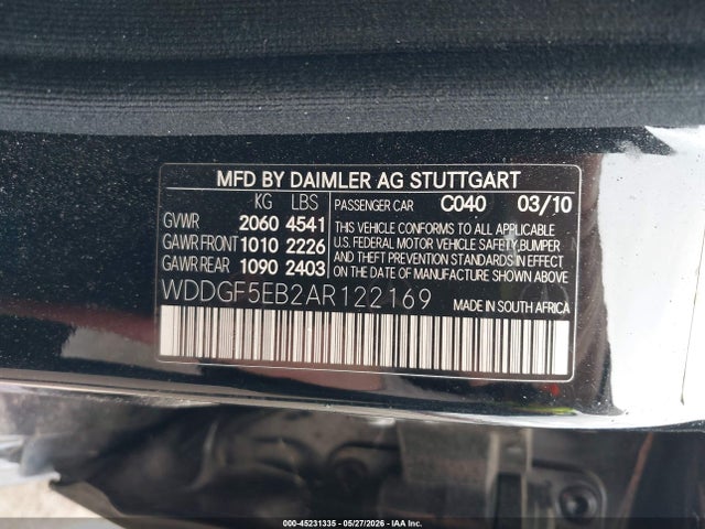 Aukcja sprzedaży 2010 Mercedes-benz C 300 Luxury/sport, vin: WDDGF5EB2AR122169, numer aukcji: 45231335