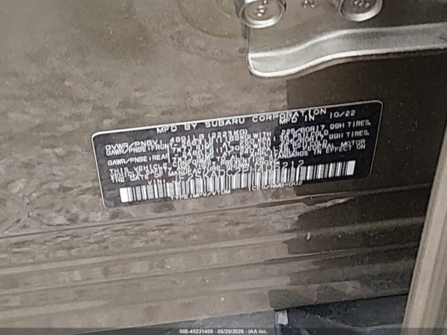 Aukcja sprzedaży 2023 Subaru Forester Premium, vin: JF2SKADC2PH406212, numer aukcji: 45231458