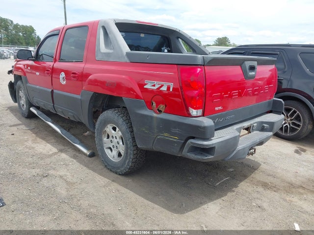 Продаж на аукціоні авто 2003 Chevrolet Avalanche 1500, vin: 3GNEK13T03G117645, номер лоту: 45231604