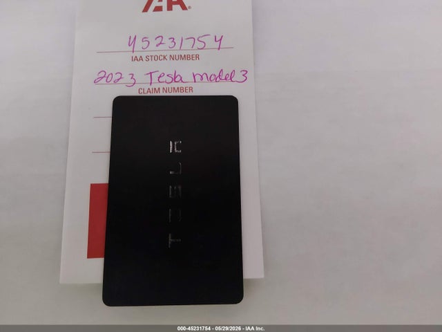 45231754 :رقم المزاد ، 5YJ3E1EA9PF397953 vin ، 2023 Tesla Model 3 Rear-wheel Drive مزاد بيع