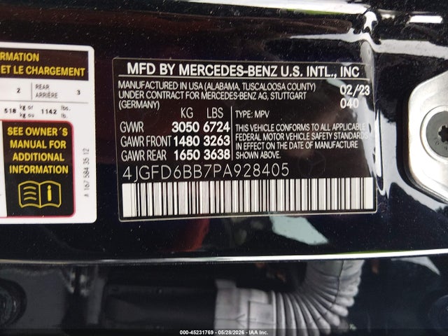 2023 Mercedes-benz Amg Gle 53 Coupe 4matic მანქანა იყიდება აუქციონზე, vin: 4JGFD6BB7PA928405, აუქციონის ნომერი: 45231769