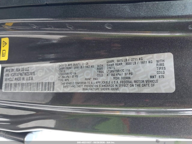2026 Jeep Wrangler Rubicon მანქანა იყიდება აუქციონზე, vin: 1C4PJXFN6TW257415, აუქციონის ნომერი: 45231837