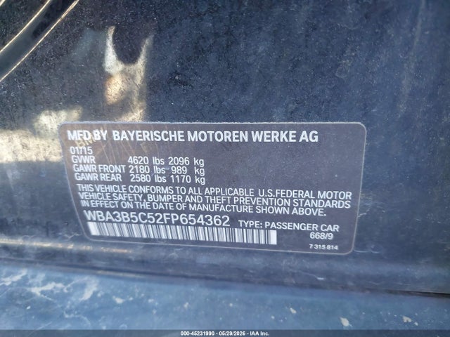 WBA3B5C52FP654362 BMW 328i Xdrive
