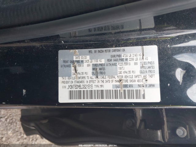 Продаж на аукціоні авто 2020 Mazda Cx-5 Grand Touring, vin: JM3KFBDM6L0821616, номер лоту: 45232028